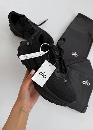 😍 женские кроссовки alo yoga runner black