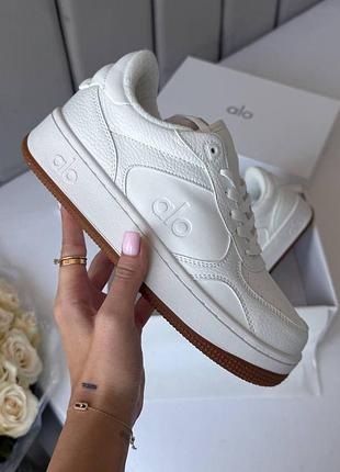 😍 женские кроссовки alo yoga recovery mode sneaker natural white/gum