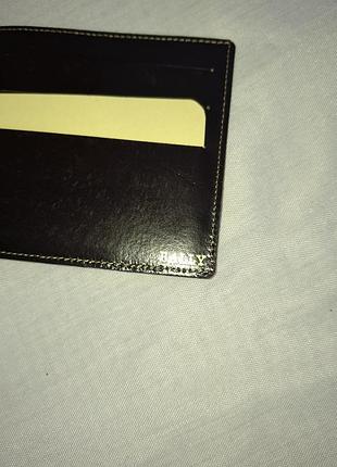 Кожаная визитница bally 4