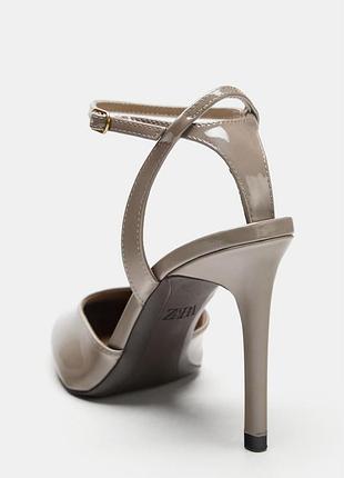 Лакированные туфли на каблуке zara 4