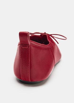 Кожаные туфли-дерби zara 5