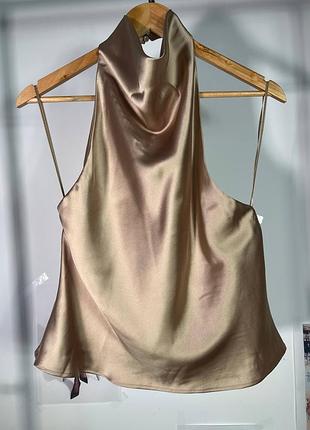 Zara атласний топ-халтер 3