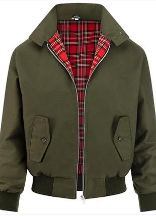Classic british harrington jacket khaki