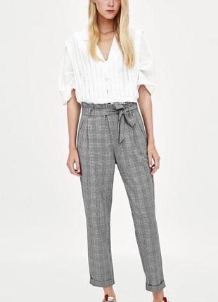 Жіночі брюки в клітинку zara