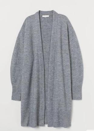 Кардиган сірий меланж h&m