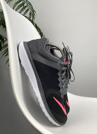 Оригінальні кросівки nike flex rn чорні з рожевим 40 р. 25.5 см