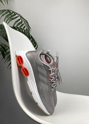 Оригінальні кросівки adidas climachill crazy cool сірі з помаранчевим 40 2/3 р. 25.5 см