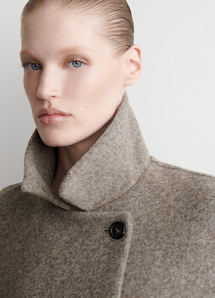 Куртка жіноча cos boiled wool-blend short jacket / м 4