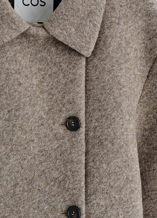 Куртка жіноча cos boiled wool-blend short jacket / м 6