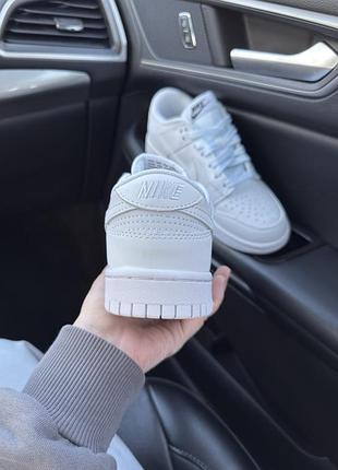Nike sb dunk low full white 5