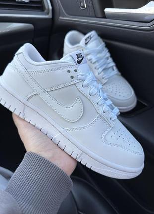 Nike sb dunk low full white 3