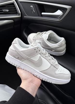 Nike dunk low sail grey metallic silver