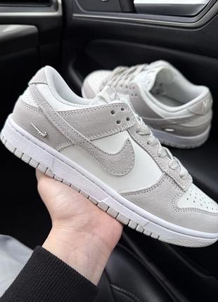 Nike dunk low sail grey metallic silver 2