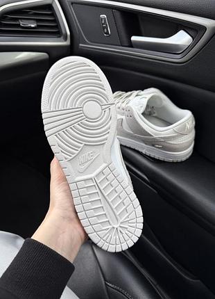 Nike dunk low sail grey metallic silver 6