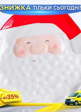 Ku блюдо для закусок universal fit santa claus фарфоровое красное праздничное блюдо для сервировки дес uni2l_k