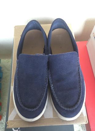 Замшевые лоферы zara 36р 2