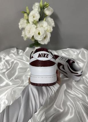 Nike sb dunk white bordo 7