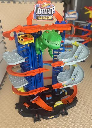 Hot wheels ultimate garage dinosaur, хот вілс гараж динозавр