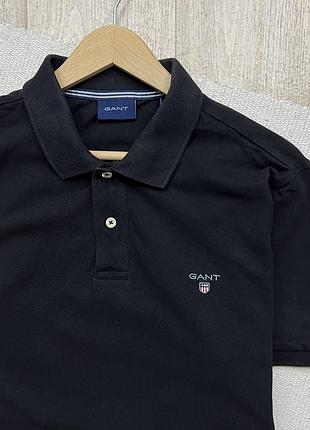 Поло чорне gant 3