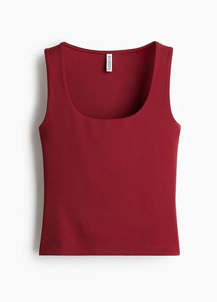 Топ бордо из микрофибры,р м h&amp;m