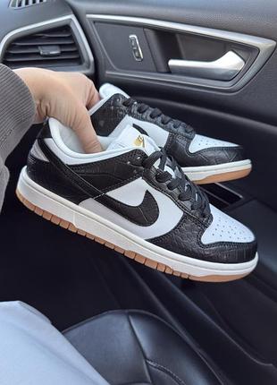 Nike sb dunk low black croc 7
