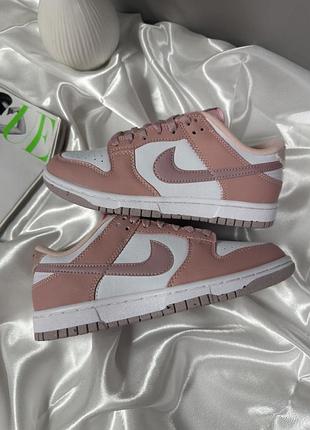 Nike dunk low white pink