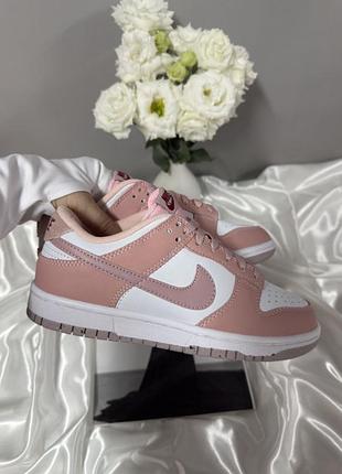 Nike dunk low white pink 2