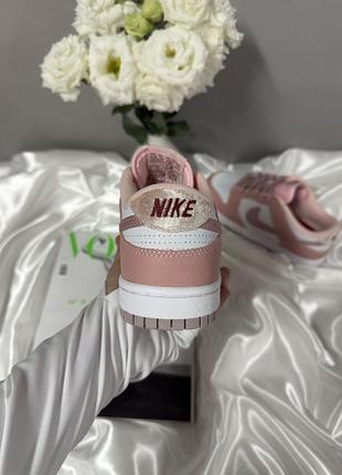 Nike dunk low white pink 6