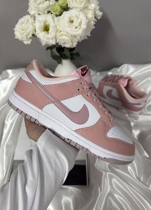 Nike dunk low white pink 9