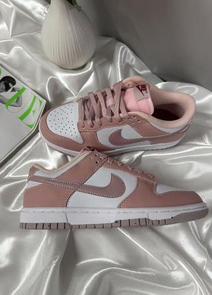 Nike dunk low white pink 4