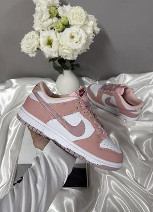 Nike dunk low white pink 10