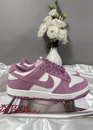 Nike sb dunk low white pink 4