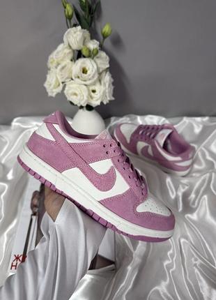 Nike sb dunk low white pink 9