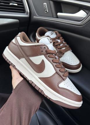 Nike dunk low brown white 6
