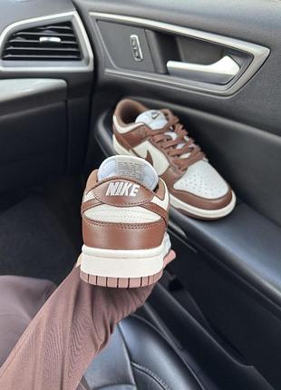 Nike dunk low brown white 5