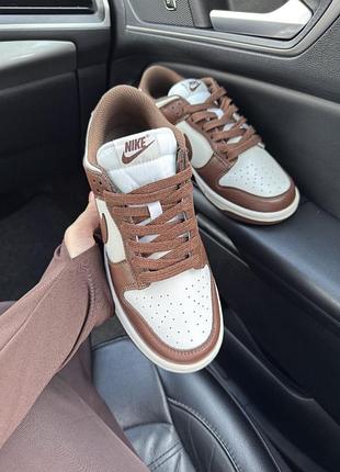 Nike dunk low brown white 2