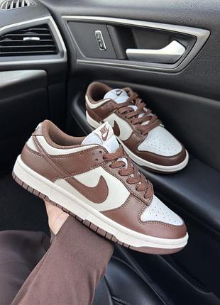 Nike dunk low brown white