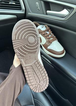 Nike dunk low brown white 3