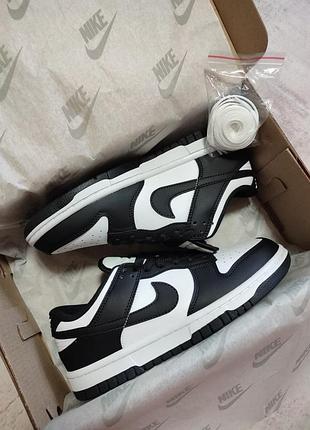Nike dunk low retro white black 2