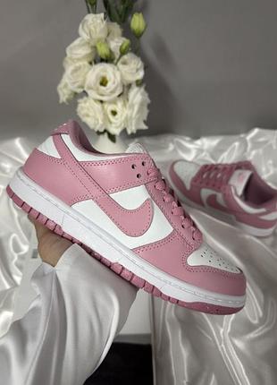Nike sb dunk low pink white 2