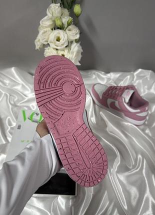 Nike sb dunk low pink white 7
