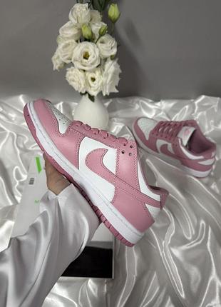 Nike sb dunk low pink white 3