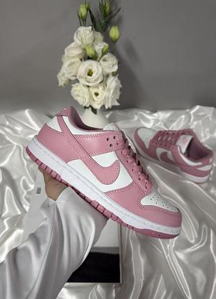 Nike sb dunk low pink white 10