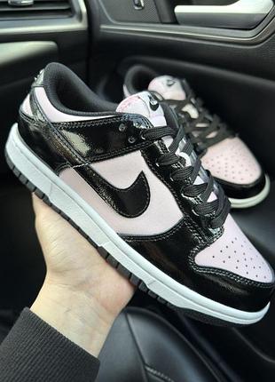 Nike sb dunk low pink black patent 7