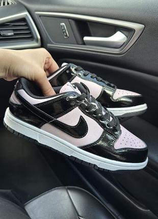 Nike sb dunk low pink black patent 5