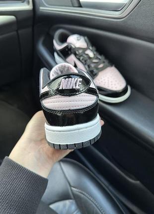 Nike sb dunk low pink black patent 6