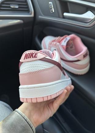 Nike sb dunk low pink bordo 4