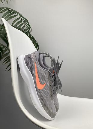 Оригінальні кросівки nike flex experience сірі/помаранчеві 40.5 р. 26 см