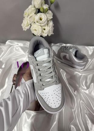 Nike sb dunk low grey white 5