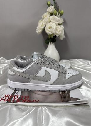 Nike sb dunk low grey white 6